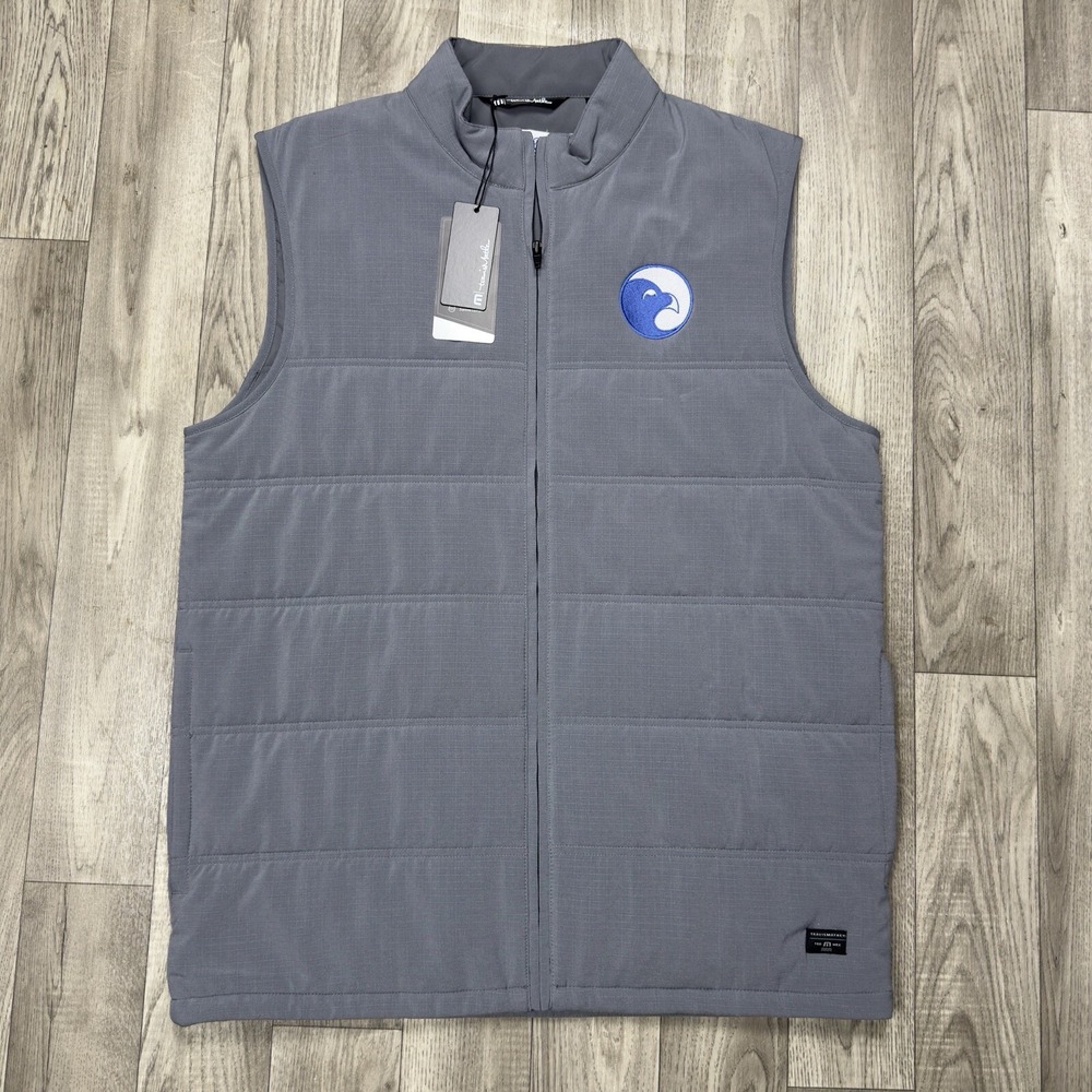 NWT Travis Mathew Cold Bay Vest Men's L Full Zip Grey